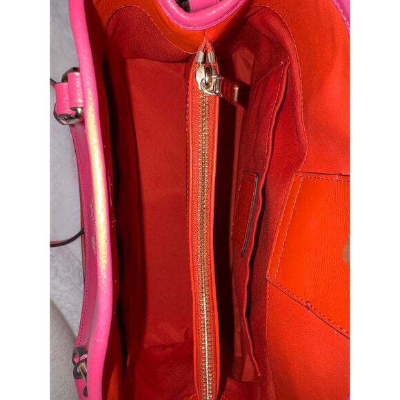 Excellent condition Coach Tea Rose pink satchel Applique - Picture 8 of 10